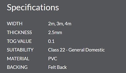 versatility specifications